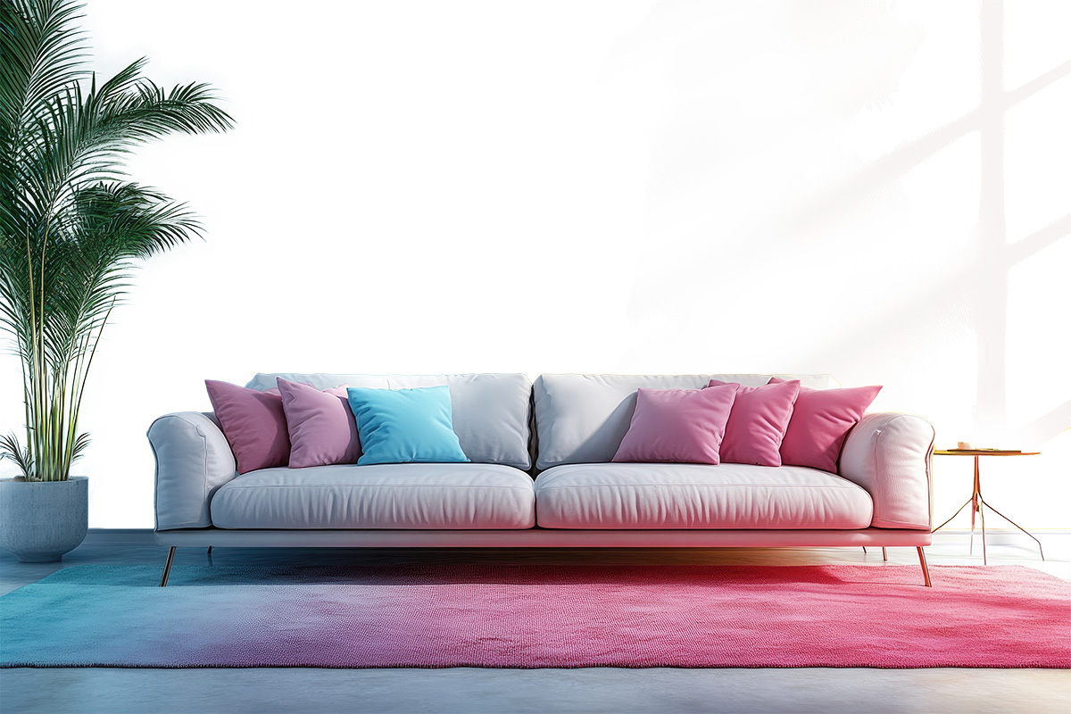 erleben Sie die Kraft der Farben - die gleiche Raumsituation mit unterschiedlicher Wand.